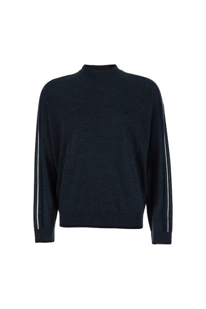 Men's Regular Fit Round Neck Eagle Logo Long Sleeve Gray Sweatshirt