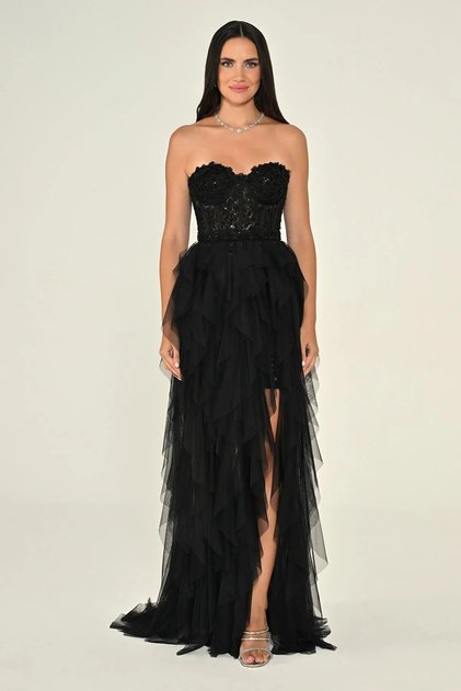Women's Black Evening Dress & Graduation Dress
