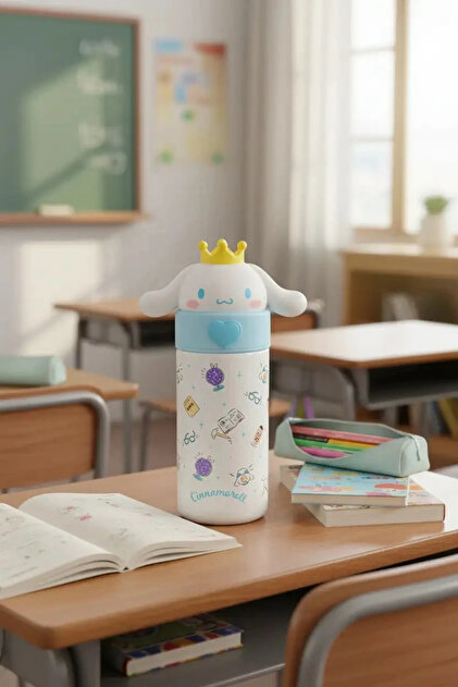 Miniso Sanrio Lisanslı Paslanmaz Çelik Termos ve Sızdırmaz Sıcak