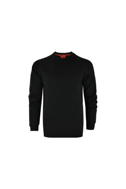 Men's Regular Fit Casual Long Sleeve Black Sweatshirt