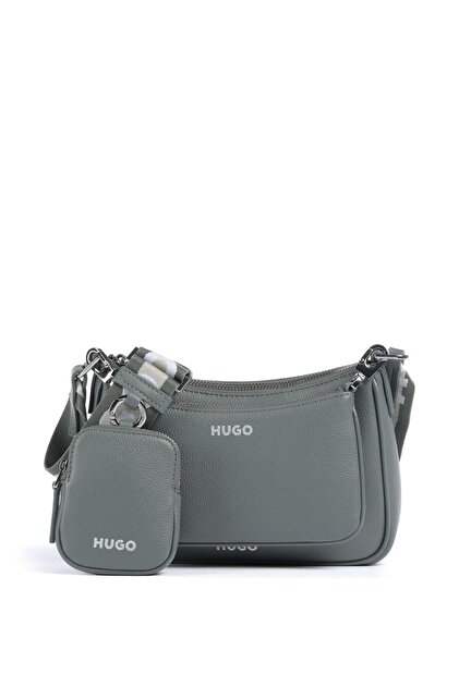 Hugo ケース付き HUGO Kadın Manyetik Kapamalı Omuz Askılı Pembe Omuz Çantası