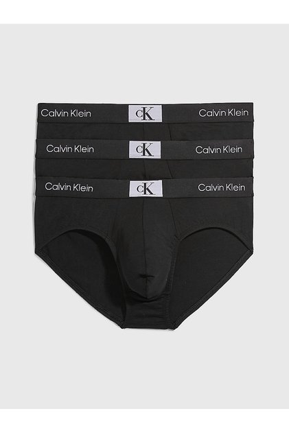 Men's Basic Signature Black Boxer Briefs with Waistband