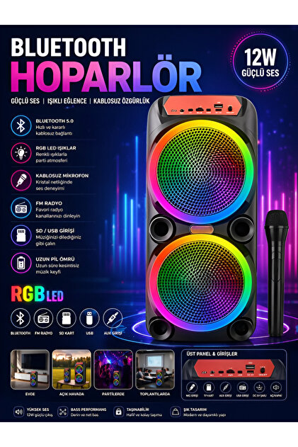 jetucuzal Platoon PL-8106 BT USB SD AUX 8 İNÇ Mikrofonlu Anfi