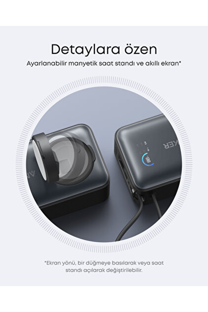 Anker MagGo Powerbank 10.000 mAh, 35W, Siyah - A1657 - Fiyatı