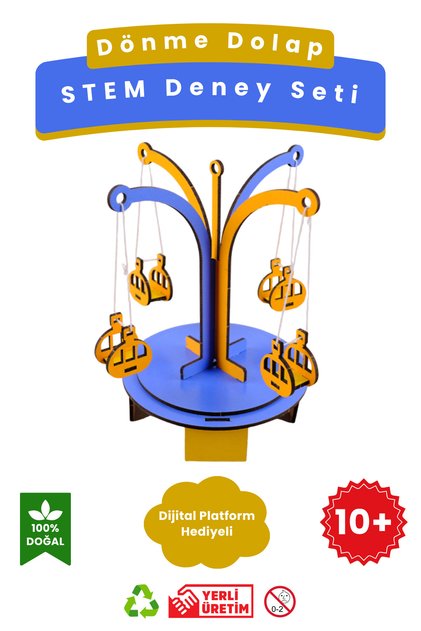 Dönme Dolap - Kendin Yap Stem Bilim ve Deney Seti - DIY Montessori Eğitim - Maker Set