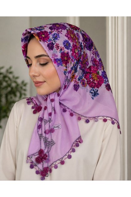 Reyyan Desenli İğne Oyası Pembe Yazma – El Emeği Şıklığın Zarif Hali