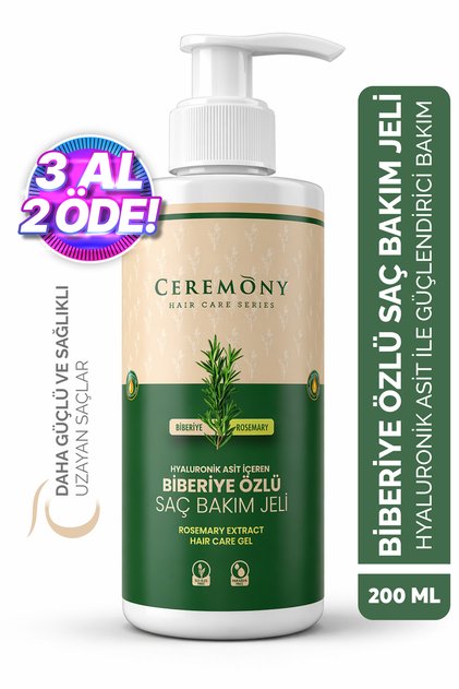 Saç Uzatma Etkili Biberiye Bakım Jeli 200 Ml