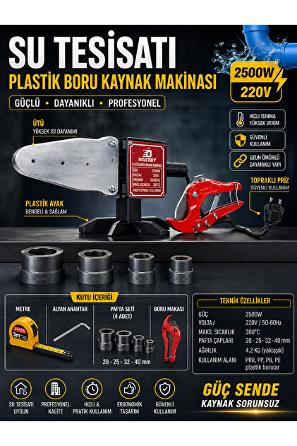 SCHUTZENGER ALMAN 928Vf 15 PİLLİ ÇİFT AKÜ PLASTİK PVC BORU KAYNAK