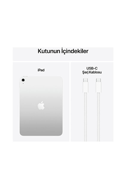 Apple 11 inç iPad (A16) Wi-Fi + Cellular 256 GB Tablet Gümüş