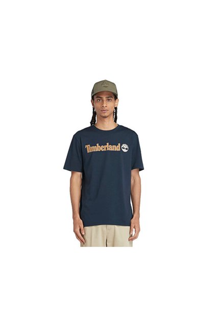Kennebec River Linear Logo Men's Casual T-Shirt Tb0A5Upq4331 Blue