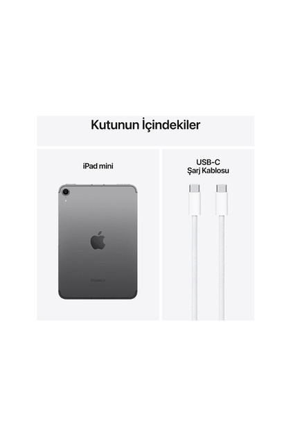 Apple iPad Mini 7 8.3 inç 512 GB Wi‑Fi + Cellular Tablet Uzay