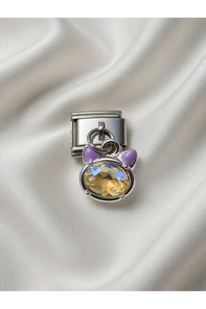 Select & Combine) Buy 3 Get 2 Yellow Oval Stone Cat Italian Bracelet Compatible Charms 316L