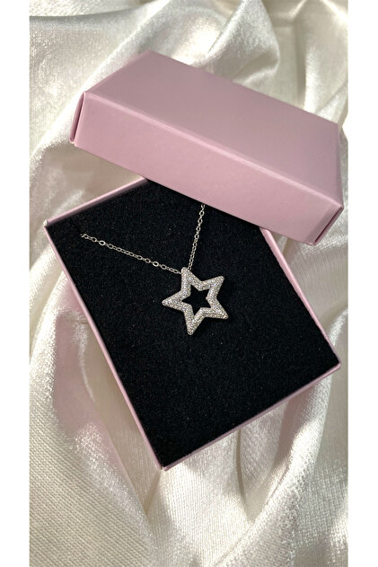 Silver Star Işıltılı Yıldız Kolye