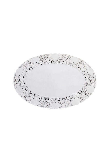 250 pcs Oval Doyley Paper 9"*6.5"