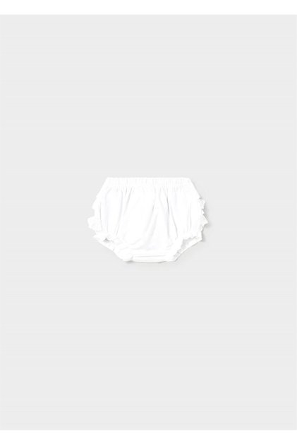 Baby Girl Ruffle Panties White 9008