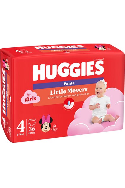 Little Movers Pantaloni Pantaloni 9-14kg Maxi 4 (36pcs)