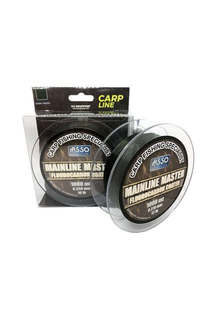 Mainline Master Carp Fc Coated 1000m Carp Line Dark Green