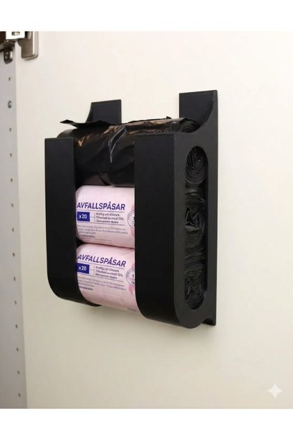 Kitchen Trash Bag - Refrigerator Bag Organizer (Shipped with Double-Sided Tape)
