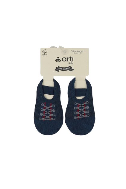 Panter Baby Boys' Elastic Booties - Dark Blue