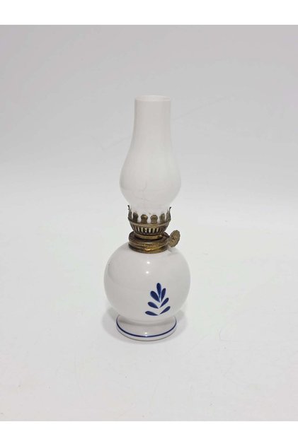 Antique Porcelain Gas Lamp with Mill Motif 008