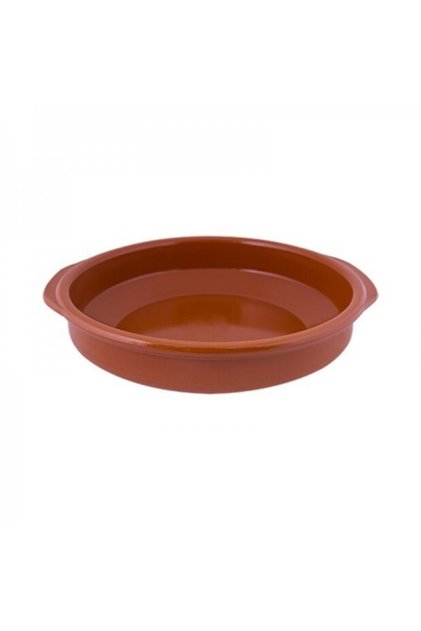 Vas rotund din ceramică refractară arsă, Ceramica, diametru 36 cm