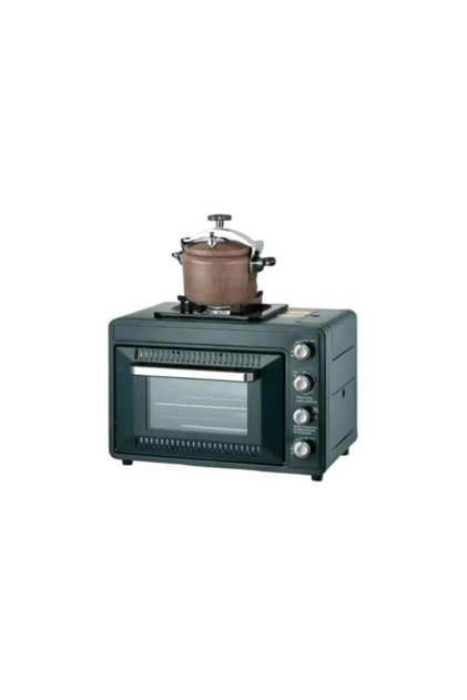 2-in-1 Gas Stove with 25L Oven Compact Cooker Multi-Function Baking & Cooking Appliance