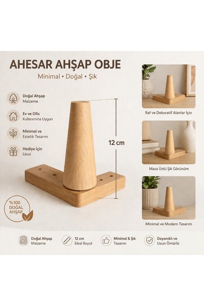 Ahesar Ahşap Yükseltici 12 cm – Mobilya Koltuk Dolap Ayak Yükseltme Aparatı