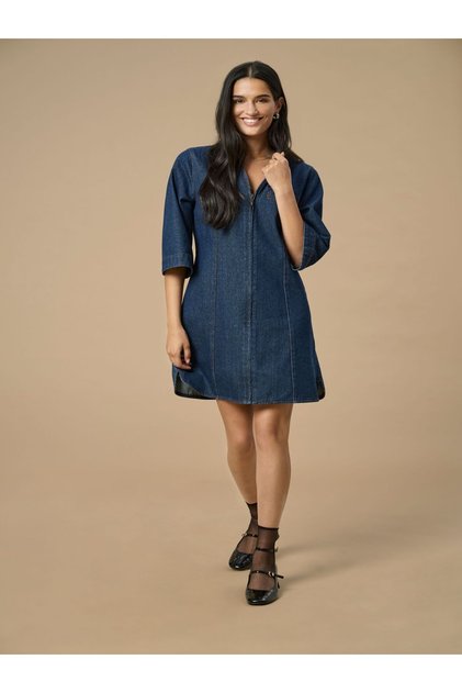 Rochie din denim JDYSALLY, model midi