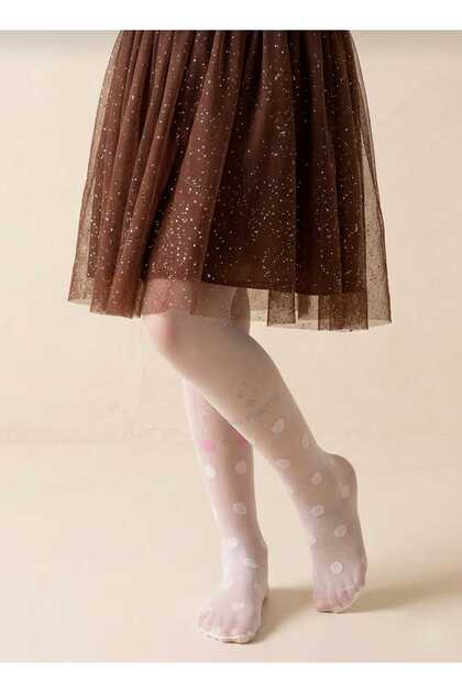 Pretty Girl's White Princess Pantyhose