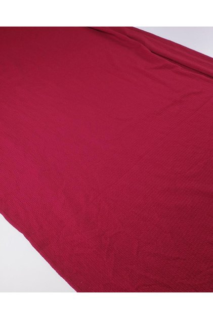 قماش جيرسيه ملون باللون الأحمر العنابي مع تفاصيل مموجة 160x220 سم