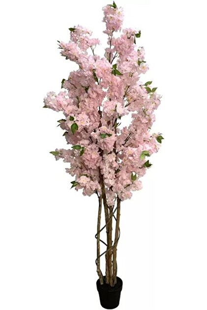 Artificial Cherry Blossom Tree, 7ft/210cm Potted Fake Sakura Plant for Home & Wedding Decor