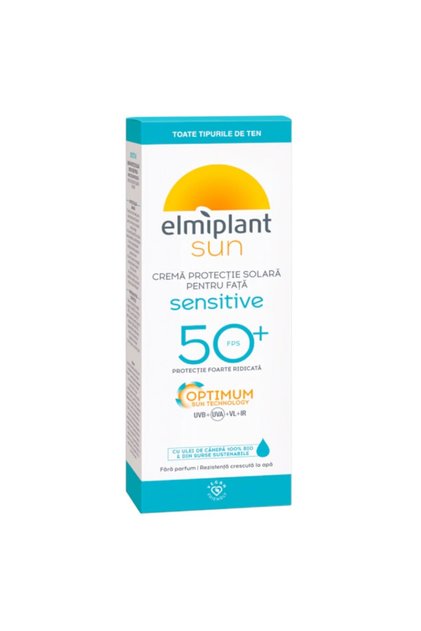 Crema Protectie Solara pentru Fata, Sun Sensitive SPF 50, 50 ml