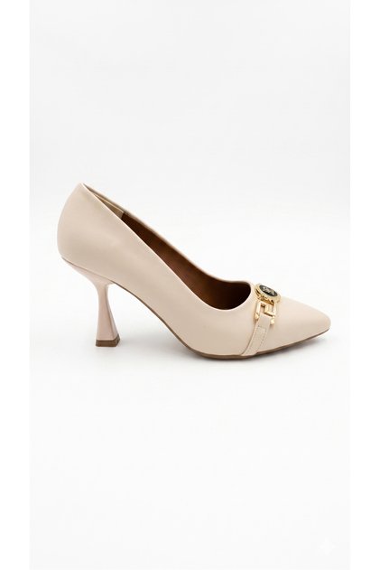 Elegant Heeled Shoes with Metal Buckle Pc-55137