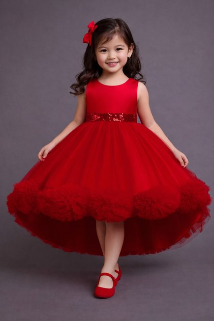 D'Daniela - Princess Tutu Party Dress for Girls - Multicolor - 2Y to 10Y