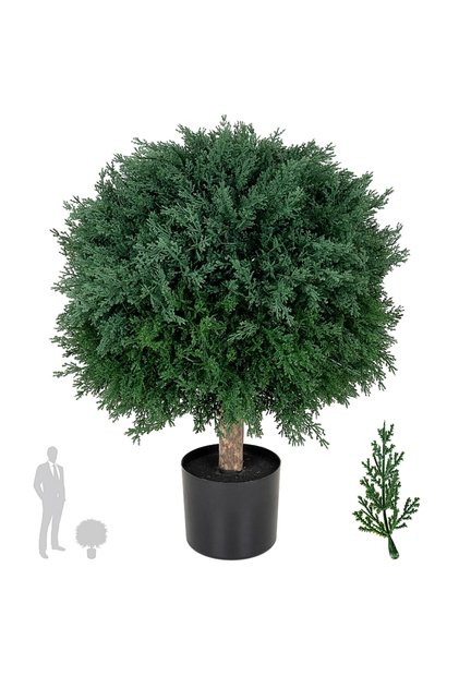 Cipress artificial cu 1476 de frunze D45xH60 cm cu protecție UV