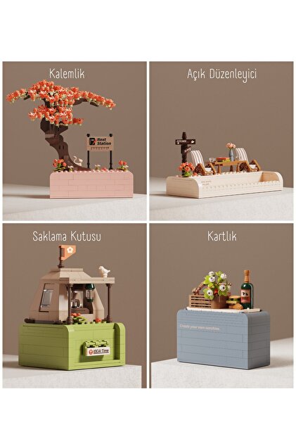 ModelBrixx Springtime Masaüstü Düzenleyici Yapı Bloğu Seti 1042
