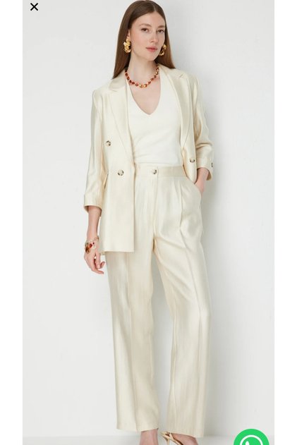 High Waist Single Pleat Trousers 01274