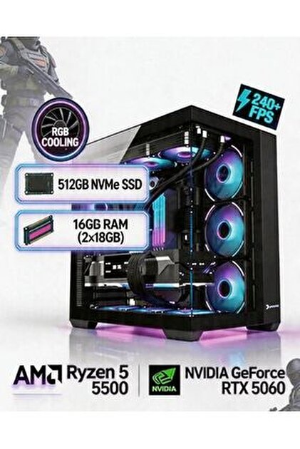 TEKDEN BİLGİSAYAR RTX 5050 Gaming PC | İ5-12400F | 16GB RAM