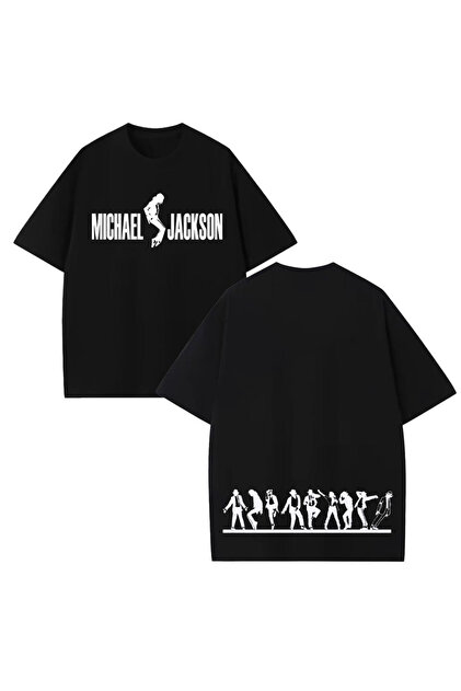 STİL-X Michael Jackson Baskılı Unisex %100 Pamuklu Oversize T
