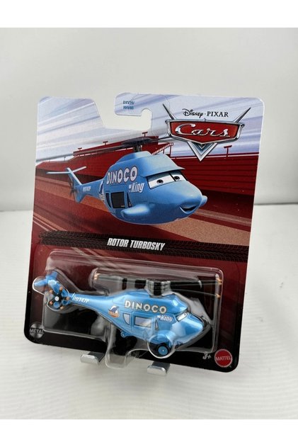 Disney Pixar Dinoco Team Helicopter Rotor Turbosky Toy Helicopter Model
