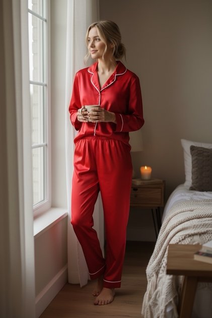 Silky Special Series Satin Pajama Set - Women's Pajama Set