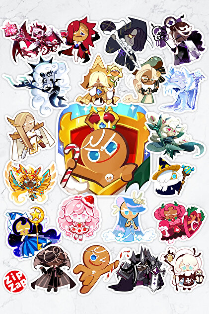 ZipZap Cookie Run Kingdom Kuki Oyun Telefon Laptop Bullet Journal