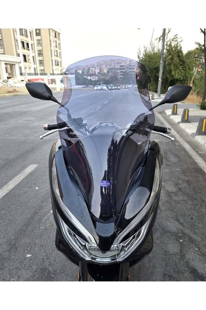 Honda PCX Ön Cam 2018-2020 Model 65cm Füme Renkli 4mm ORTA BOYLU
