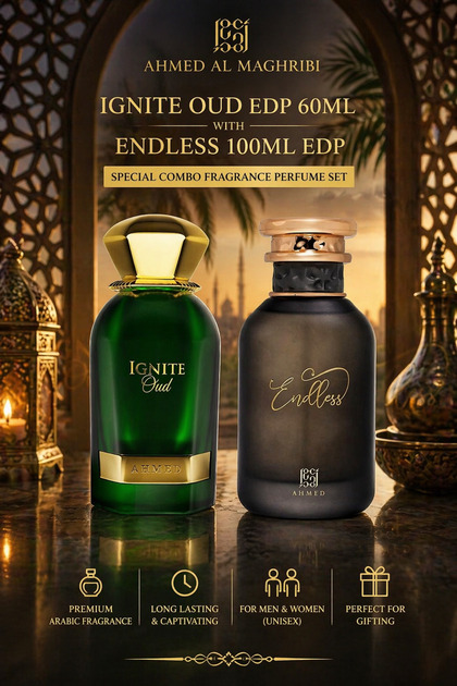 Ignite Oud EDP 60ML with Endless 100ML EDP Special Combo Fragrance Perfume Set for Men & Women | Long Lasting Arabic Perfume Duo