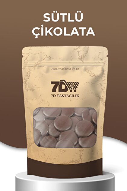 ꕤ︎︎ちょこっとブレス‪ෆ‪.*・゜c. 7D Yerli Sütlü Kuvertür Pul Çikolata 1 Kg (Chocovic) - Fiyatı