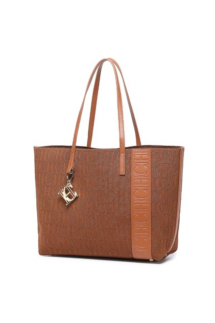 CHCH Luxury Monogram Jacquard Tote Large-Capacity Women's Commuter Bag/Shoulder Bag