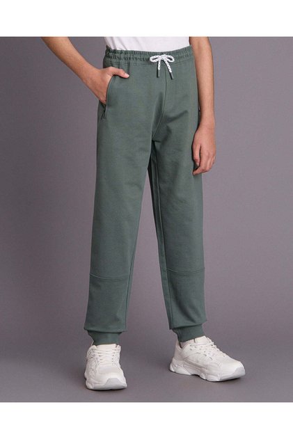 Senior Boys Green Active Pants