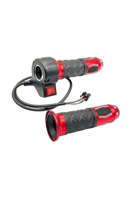 Electric Bike Scooter Throttle with 3 Speed Gear Switch