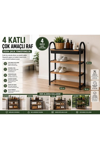 2 KAT RAF 2 KAT SEPET ÇOK AMAÇLI ORGANİZER