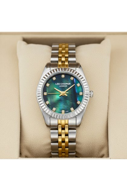 Gold-Silver Steel Cord Women's Watch Lc08243.270